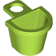 Lego Minifig Neckwear Basket [D Style] / Lime