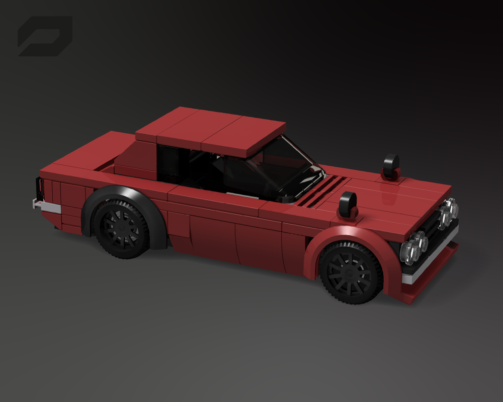Lego Nissan Skyline GT-R '72 (Dark Red)