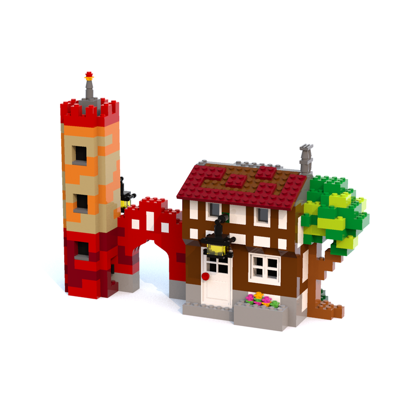 Lego 10697 Town Wall Neubrandenburg
