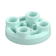 Lego Tile Special Round 2 x 2 Inverted / Light Aqua