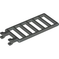 Lego Bar 7 x 3 with Double Clips (Ladder) [Straight Clips] / Dark Gray