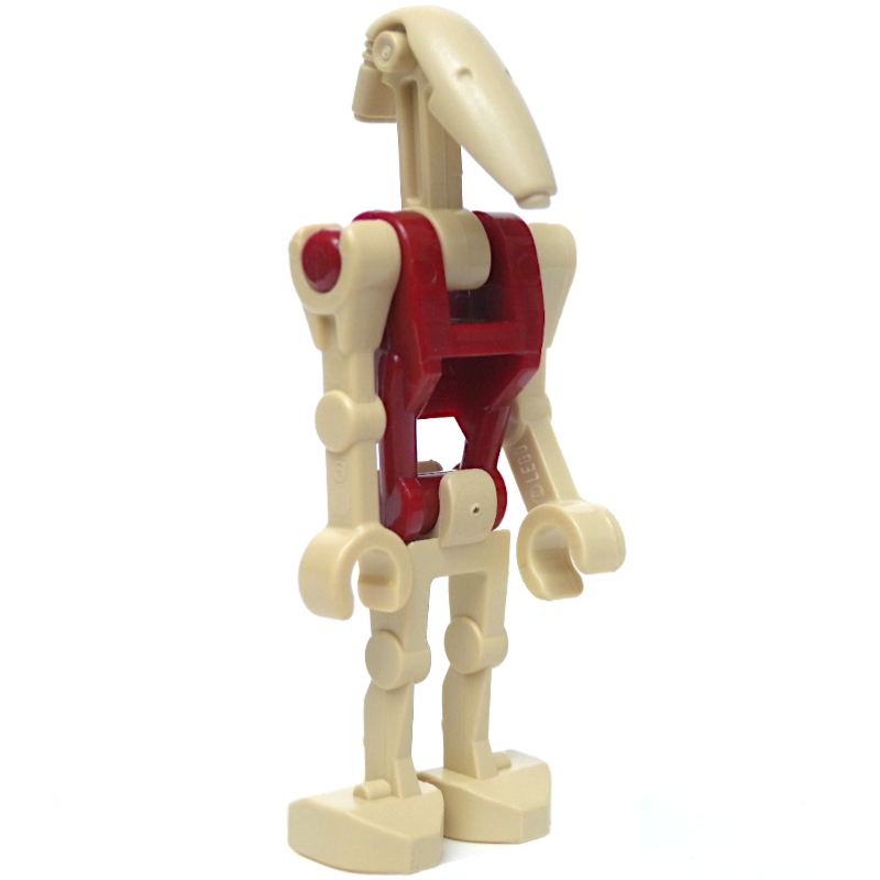 Lego Battle Droid Security, Dark Red Torso, One Bent Arm, One Straight Arm