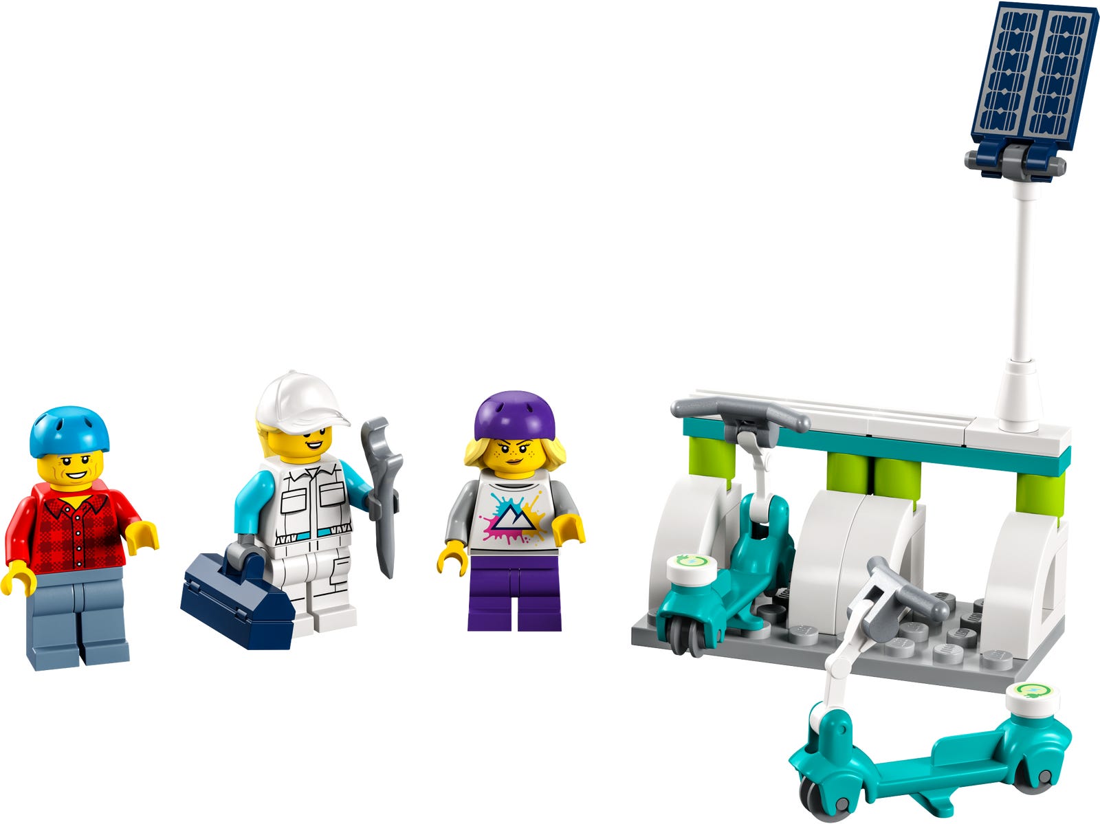 Lego Electric Scooters & Charging Dock