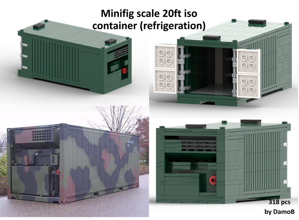 Lego PLS v1 20ft iso container refrigeration (reefer)