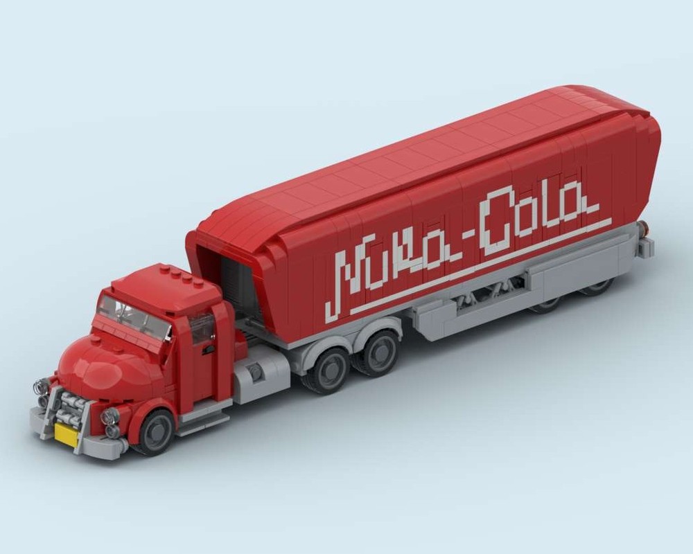 Lego Fallout Brawn Truck - Nuka Cola Trailer Truck