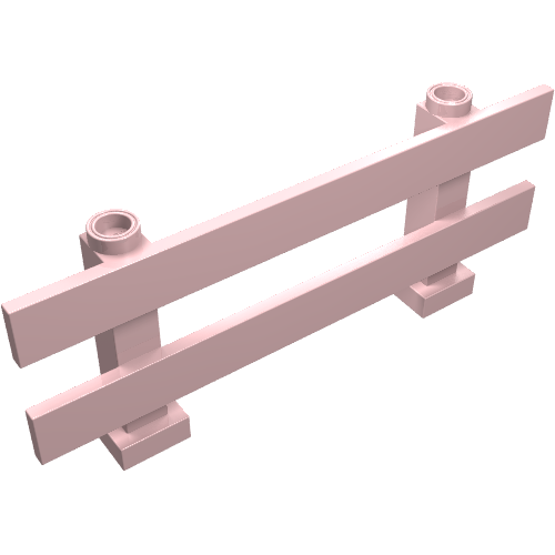 Lego Fence 1 x 8 x 2 2/3 / Light Pink