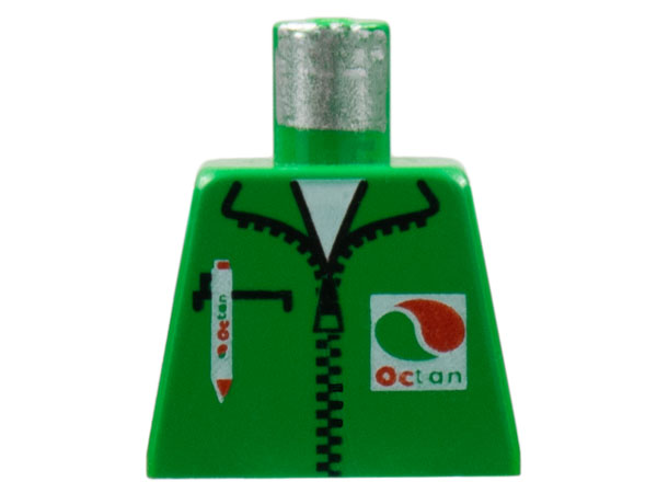 Lego Torso Octan Logo Jacket with Pen Pattern / Green