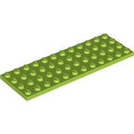 Lego Plate 4 x 12 / Lime