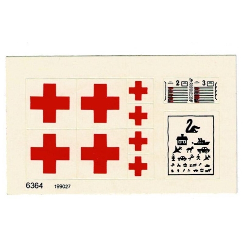 Lego Sticker Sheet 1 for Set 6364-1
