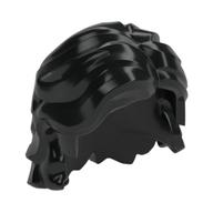 Lego Hair Mid-Length Wavy with Center Part and Sidelocks / Black