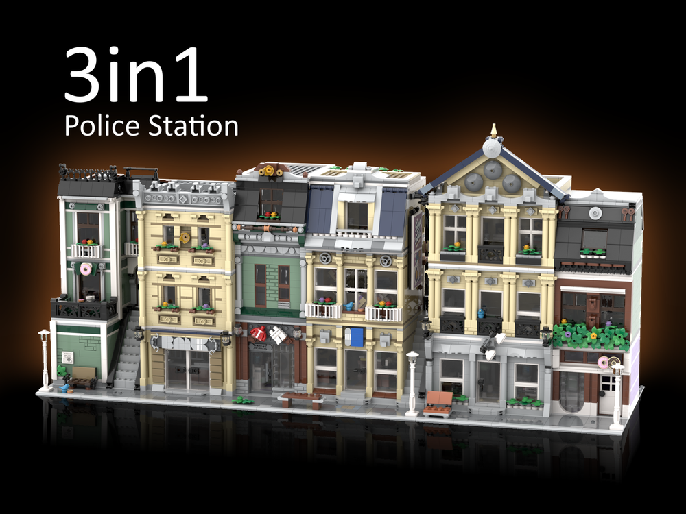 Lego 3in1 10278 Police Station Alternative Builds