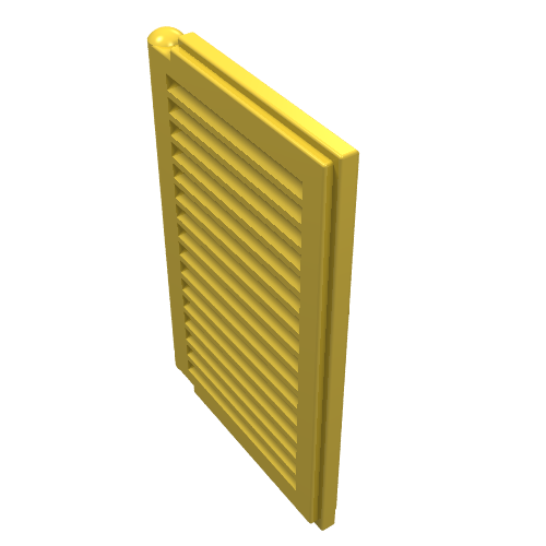 Lego Window 1 x 2 x 3 Shutter / Yellow