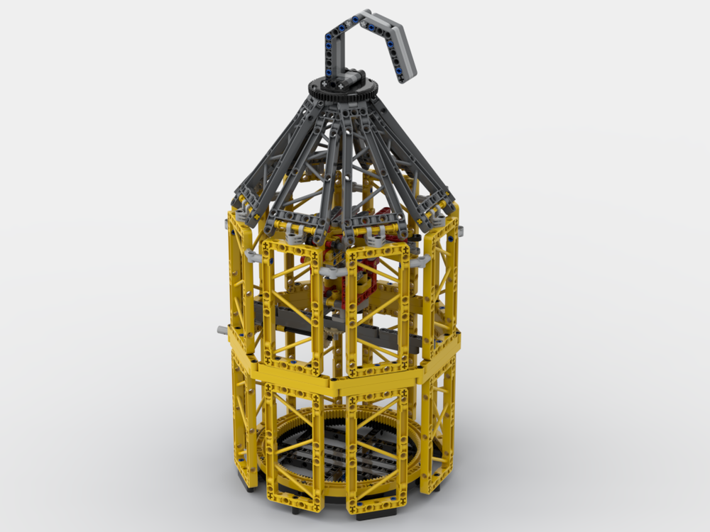 Lego Bird Cage made from 42146 Liebherr Crawler Crane