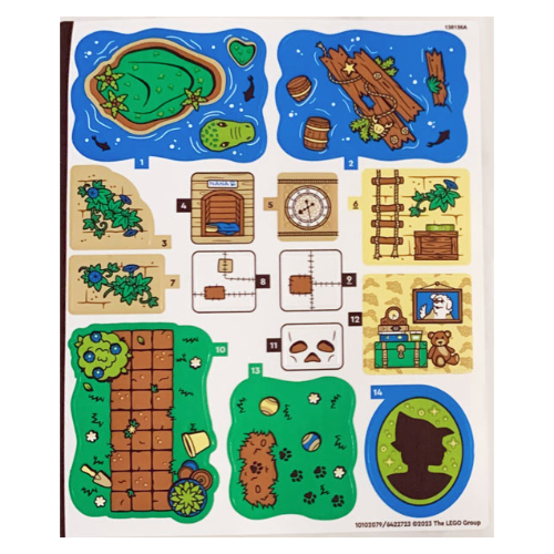 Lego Sticker Sheet for Set 43220-1
