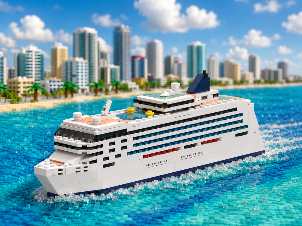 Lego Cruise ship (NCL Dawn class)