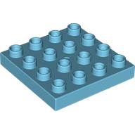 Lego Duplo Plate 4 x 4 / Medium Azure