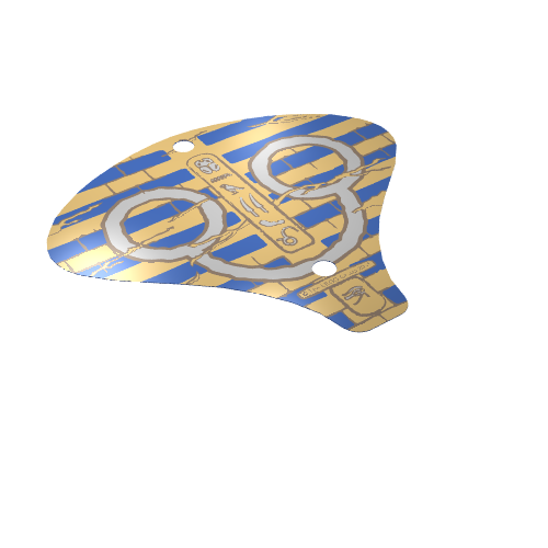 Lego Animal Body Part, Cobra Hood with Hieroglyphs Print / [No Color/Any Color]