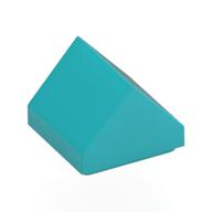 Lego Brick Sloped Double 45° 1 x 1 / Medium Azure