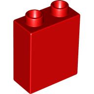 Lego Duplo Brick 1 x 2 x 2 with 'Happy Holidays' and 'LEGOLAND CALIFORNIA' Print / Red