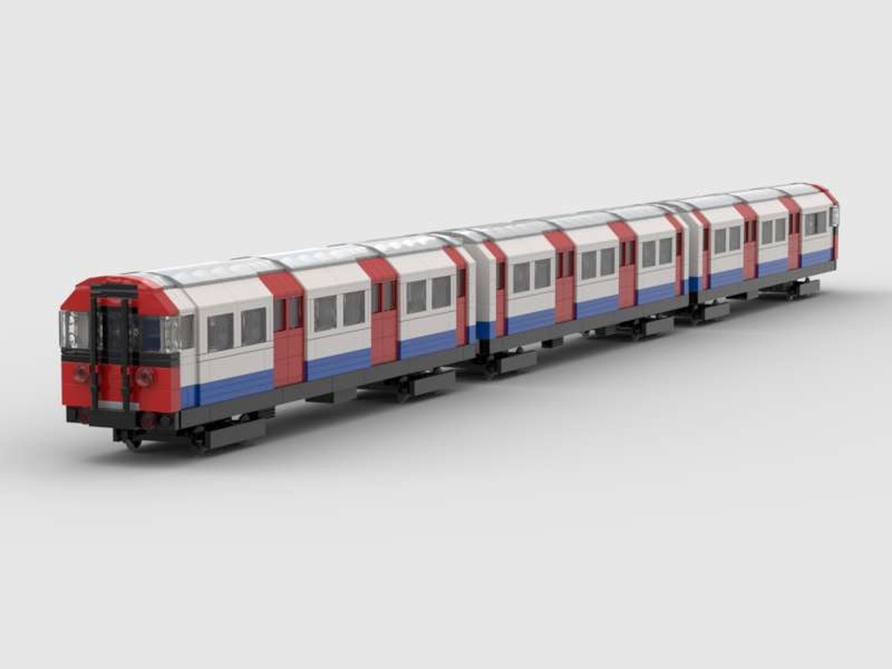 Lego Non-motorised London Underground 1973 Stock Tube Train
