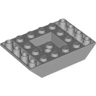 Lego Brick Sloped Inverted 45° 6 x 4 Double with Recessed Center / Light Bluish Gray