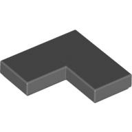 Lego Tile 2 x 2 Corner / Dark Bluish Gray