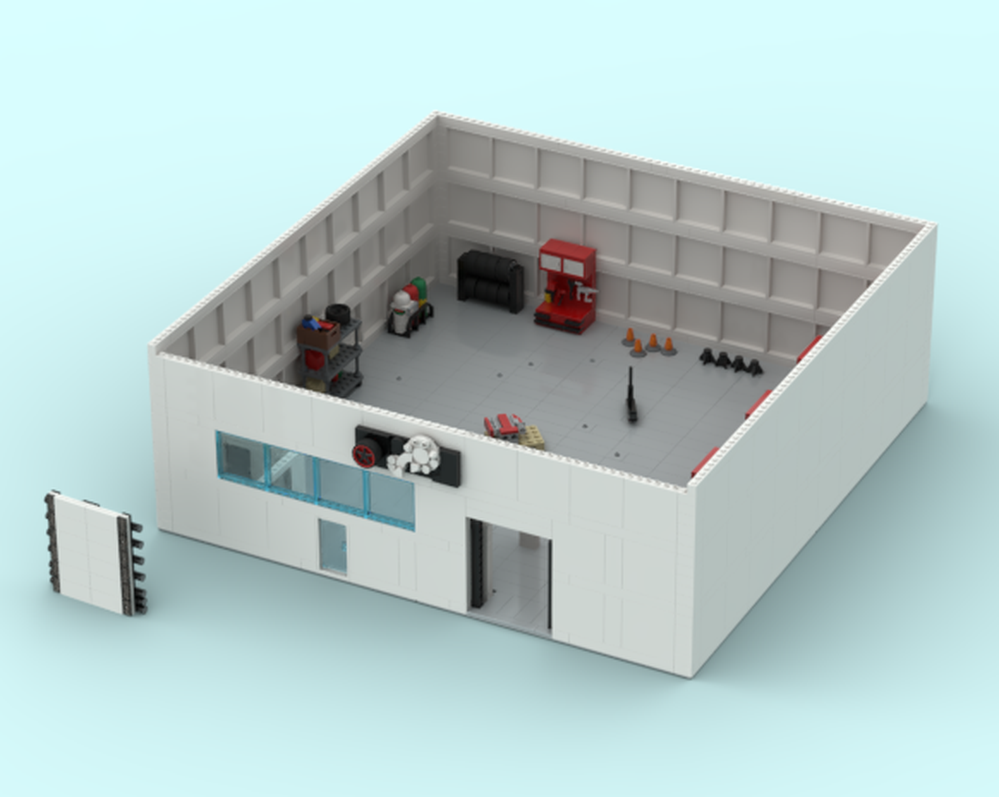 Lego speed champions scale garage V2