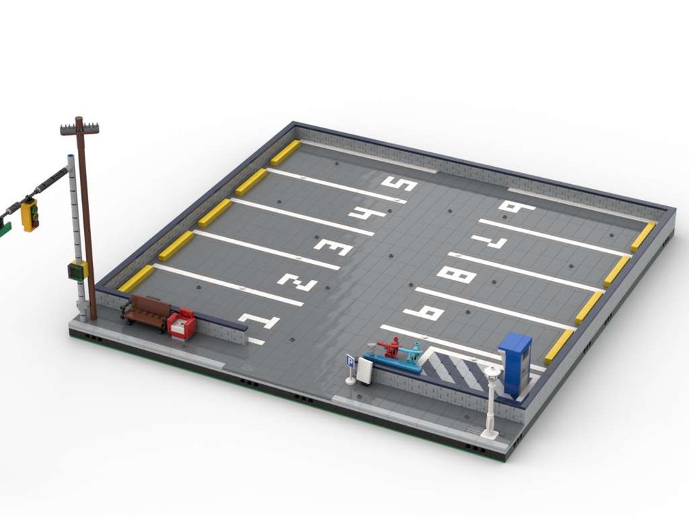 Lego Modular City Parking Lot
