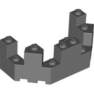 Lego Castle Turret Top 4 x 8 x 2 1/3 / Dark Bluish Gray