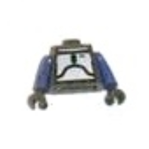 Lego Pen Bead, Minifigure Torso with Jango Fett Print / Light Bluish Gray