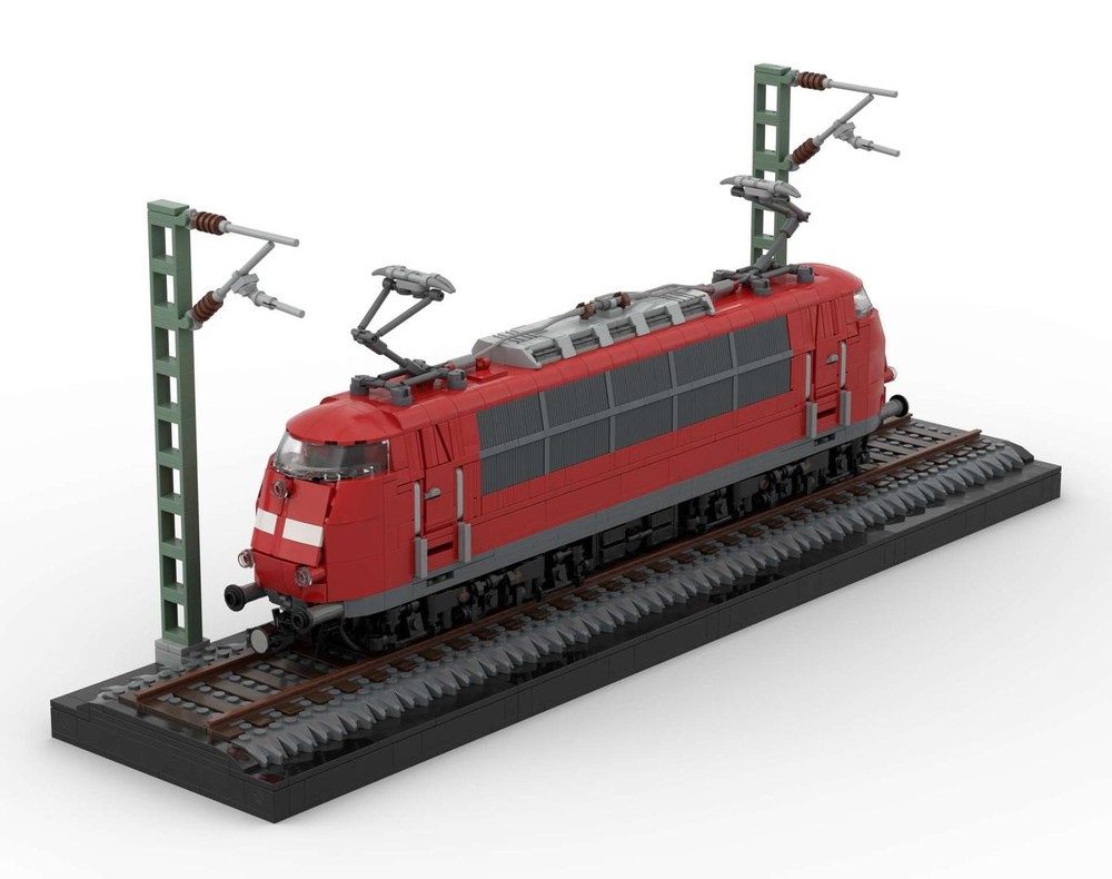 Lego German BR103 Locomotive (red)