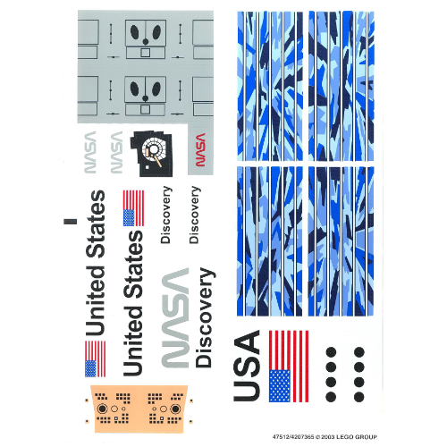 Lego Sticker Sheet for Set 7470-1 / [No Color/Any Color]