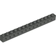 Lego Technic Brick 1 x 14 [13 Pin Holes] / Dark Gray