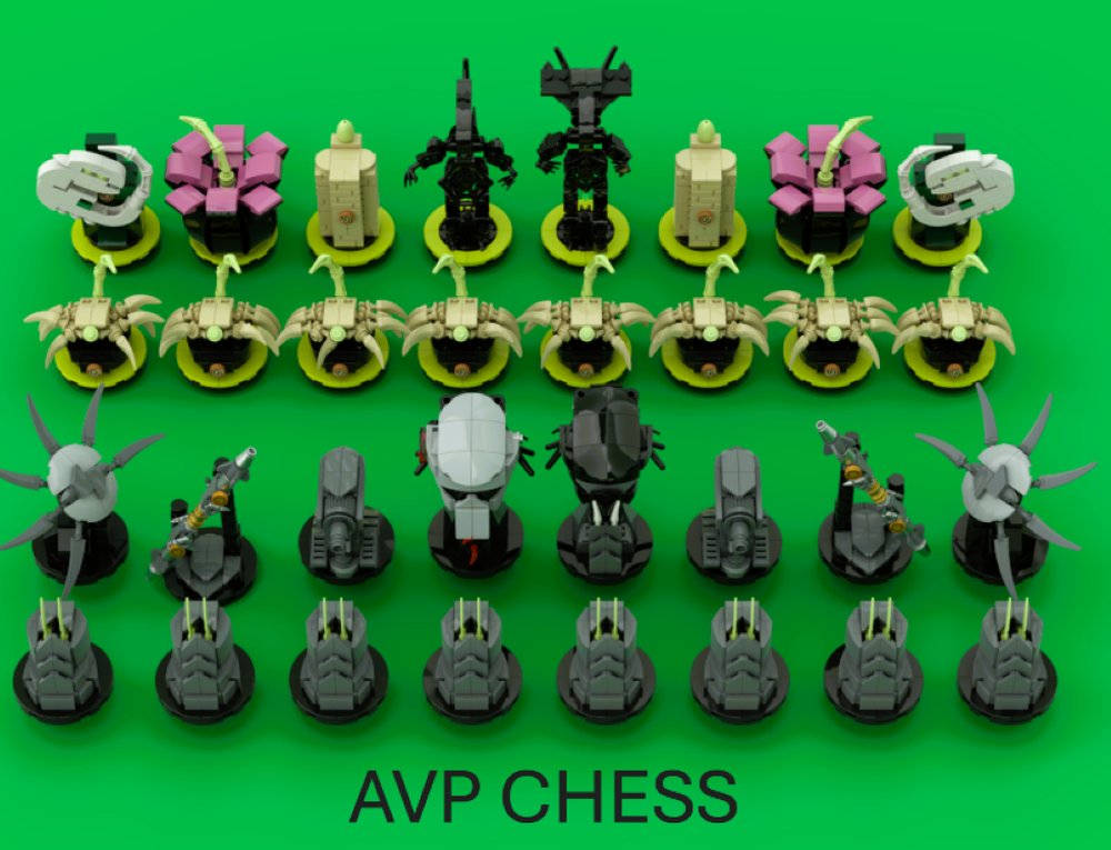 Lego ALIEN V PREDATOR CHESS
