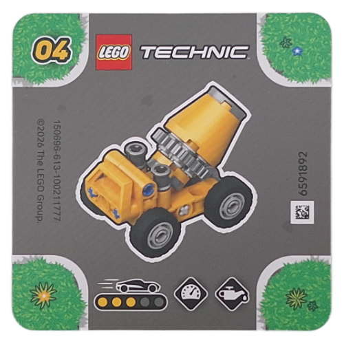 Lego Activity Card for Set 42233-4 / [No Color/Any Color]