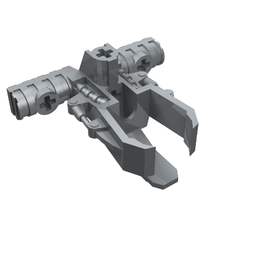 Lego Large Figure Weapon, Zamor Sphere Launcher / Pearl Light Gray