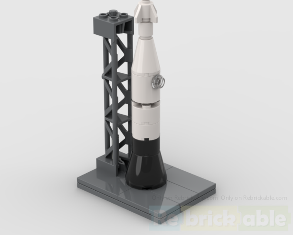 Lego Rocket Ship with Launch Pad