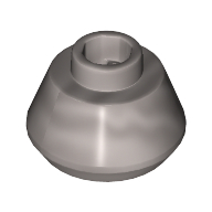 Lego Cone 1 1/2 x 1 1/2 x 2/3 / Metallic Silver