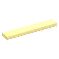Lego Tile 1 x 6 with Groove / Bright Light Yellow