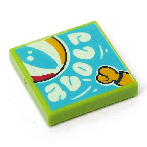 Lego Tile 2 x 2 with Bouncy Balls Print