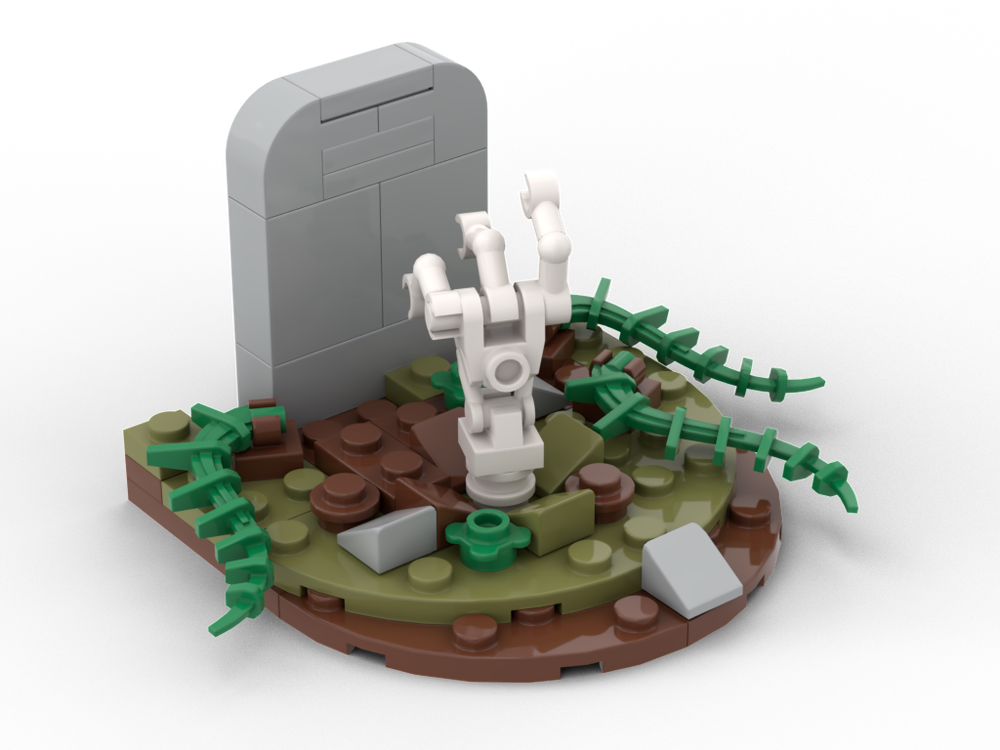 Lego Cemetery skeleton hand