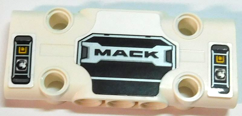 Lego Technic, Panel Plate 3 x 7 x 1 with Headlights and Grille with 'MACK' Pattern (Stickers) - Set 42167
