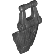 Lego Large Figure Shield, with Handle for Clip / Pearl Titanium