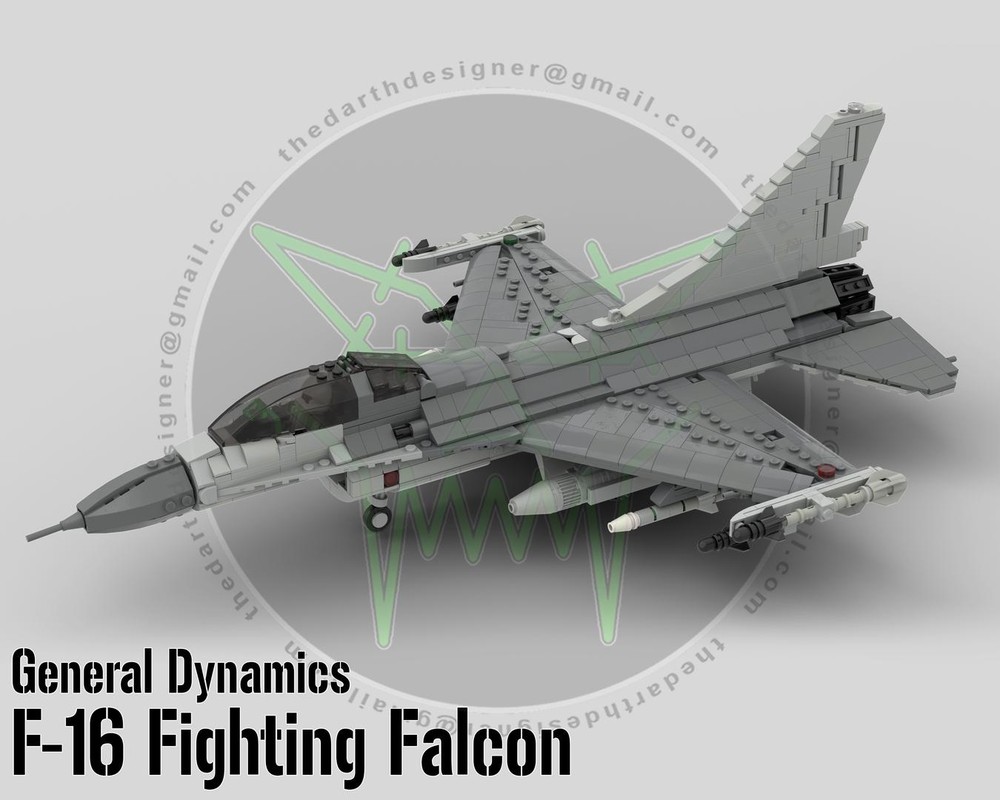 Lego F-16 Fighting Falcon | 1:35 Scale (v2)