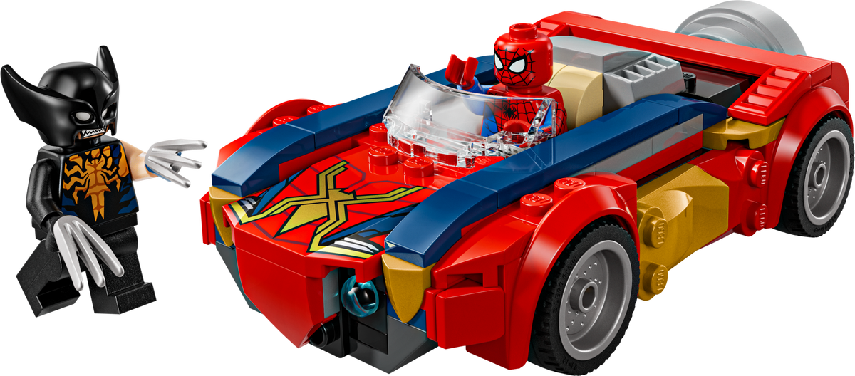 Lego Spider-Man Car vs. Venomized Wolverine
