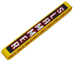 Lego Technic, Liftarm Thick 1 x 9 with 'SLAMMER' Pattern (Sticker) - Set 8147 / Yellow