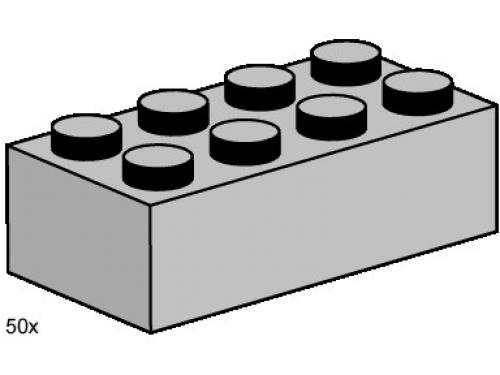 Lego 2 x 4 Light Gray Bricks