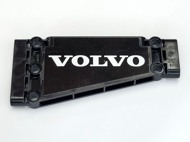 Lego Technic, Panel Plate 5 x 11 x 1 Tapered with White 'VOLVO' Pattern Model Left Side (Sticker) - Set 42081