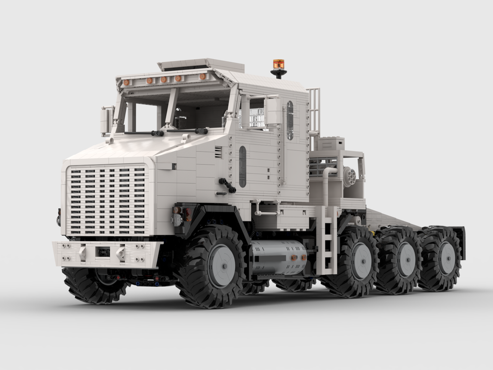 Lego Oshkosh M1070 military truck white