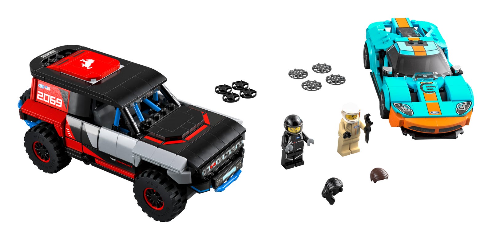 Lego Ford GT Heritage Edition and Bronco R